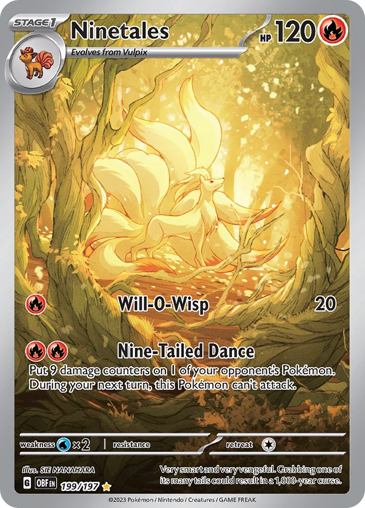 Pokemon TCG: Ninetales -199/197 [OBF - 199/197]