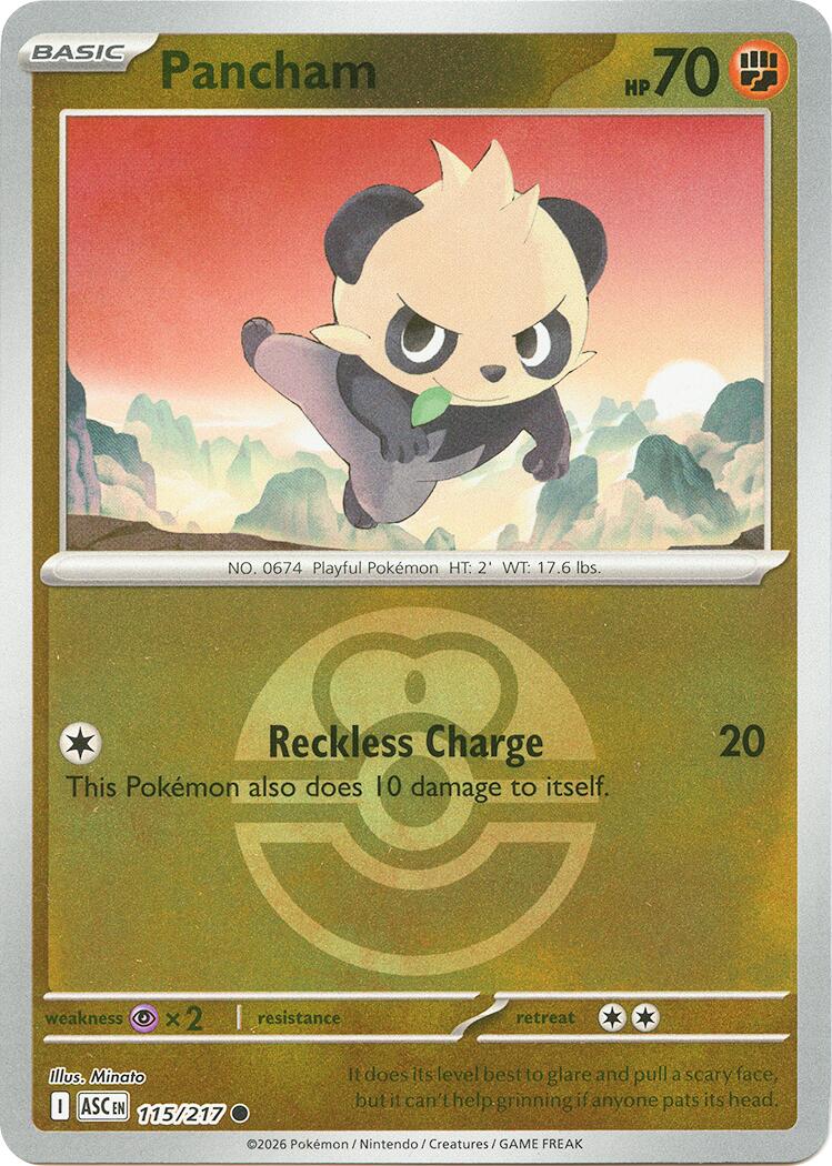 Pokemon TCG: Pancham (Love Ball) [ASC - 115/217]