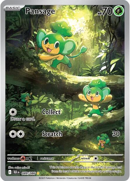Pokemon TCG: Pansage - 089/086 [BLK - 089/086]