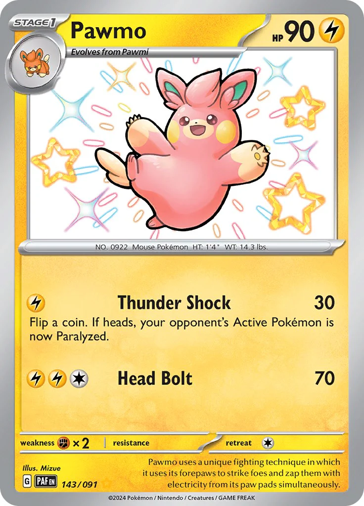 Pokemon TCG: Pawmo [PAF - 143/091]