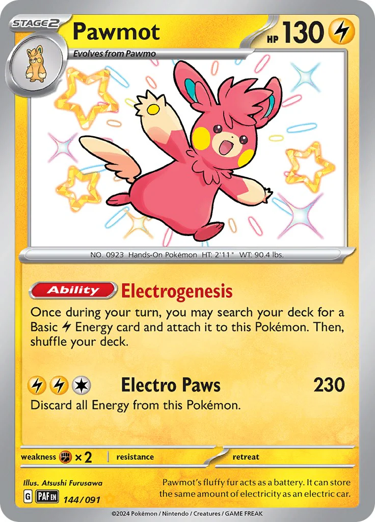 Pokemon TCG: Pawmot [PAF - 144/091]