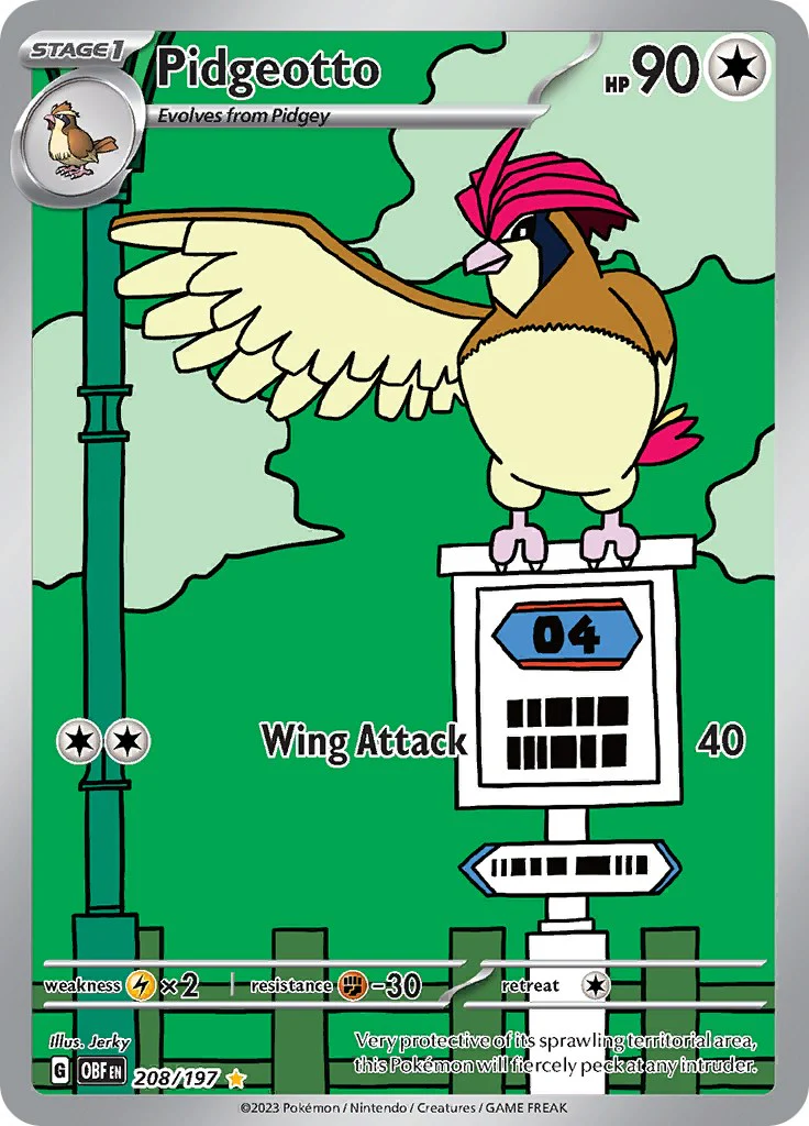 Pokemon TCG: Pidgeotto - 208/197 [OBF - 208/197]