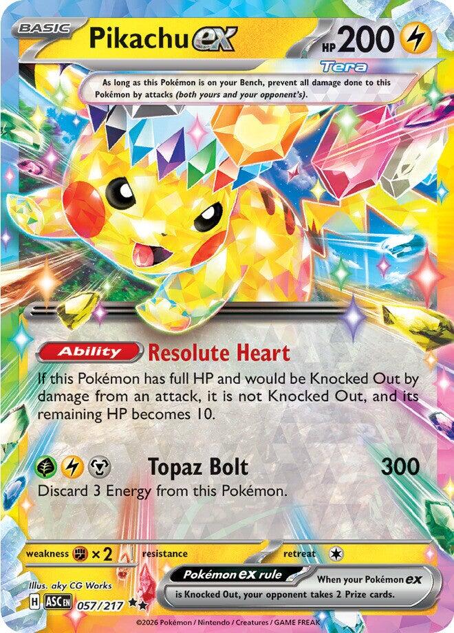 Pokemon TCG: Pikachu ex - 057/217 [ASC - 057/217]