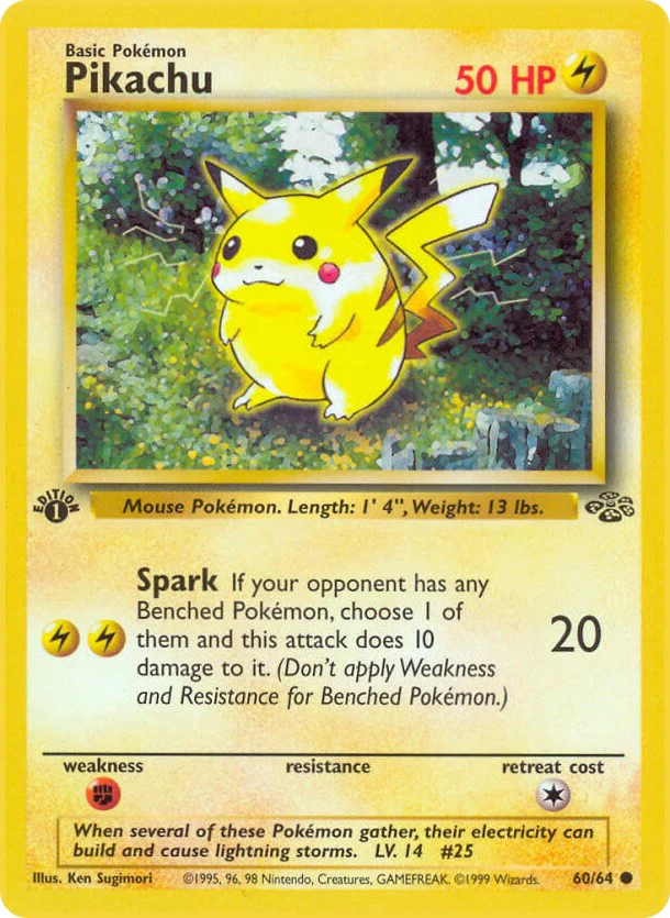 Pokemon TCG: Pikachu [JU - 60/64]