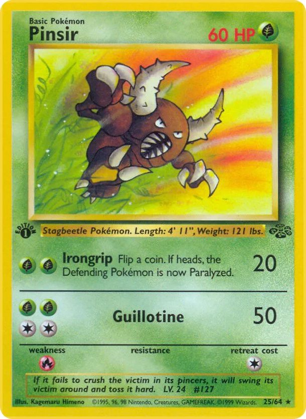 Pokemon TCG: Pinsir (25) [JU - 25/64]