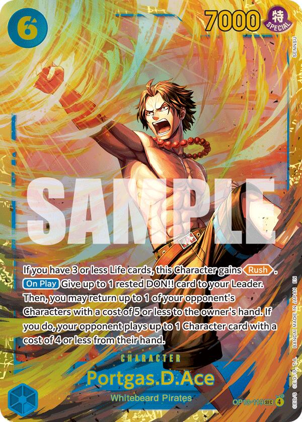 One Piece Card Game: Portgas.D.Ace (119) [OP13 - OP13-119]
