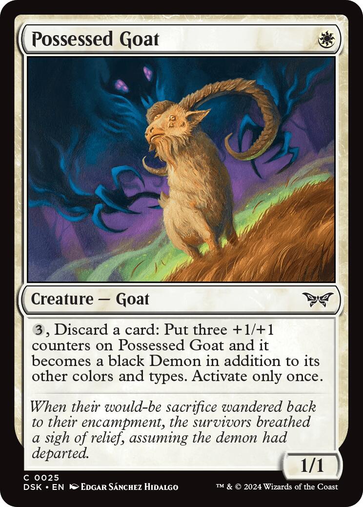 Magic: The Gathering - Possessed Goat [DSK - 25]
