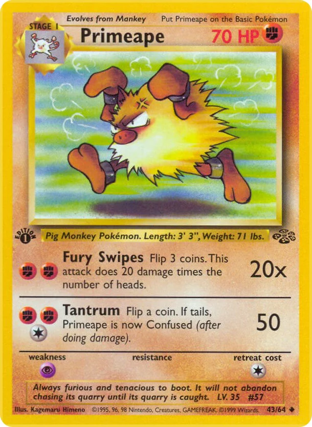Pokemon TCG: Primeape [JU - 43/64]