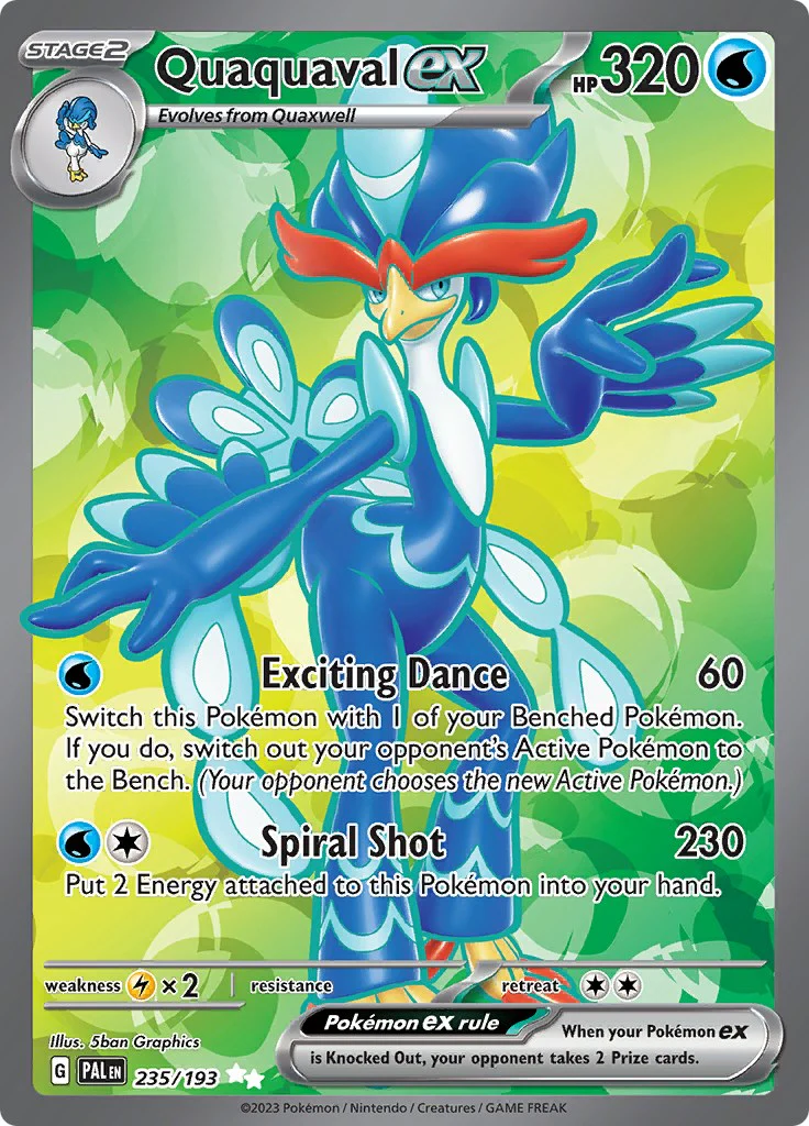 Pokemon TCG: Quaquaval ex - 235/193 [PAL - 235/193]