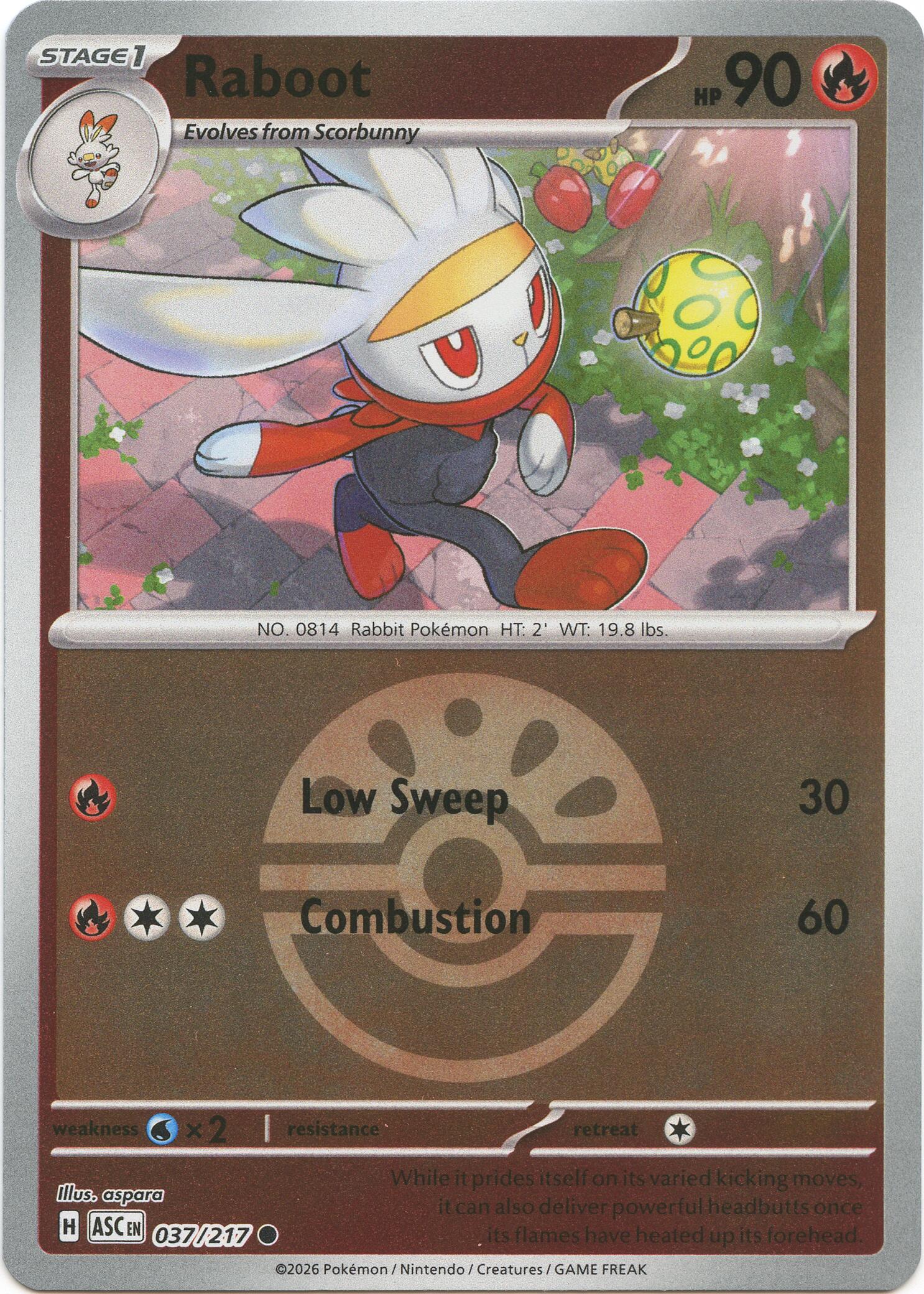 Pokemon TCG: Raboot (Friend Ball) [ASC - 037/217]