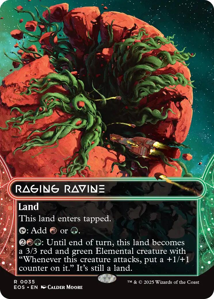 Magic: The Gathering - Raging Ravine (0035) (Borderless) [EOS - 35]