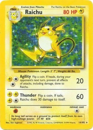 Pokemon TCG: Raichu [BS - 014/102]