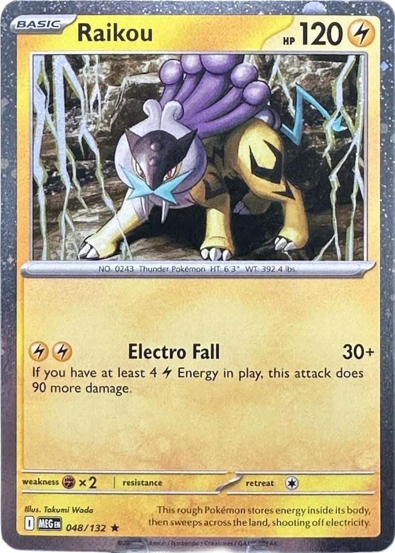 Pokemon TCG: Raikou - 048/132 (Cosmo Holo) [MEG - 048/132]