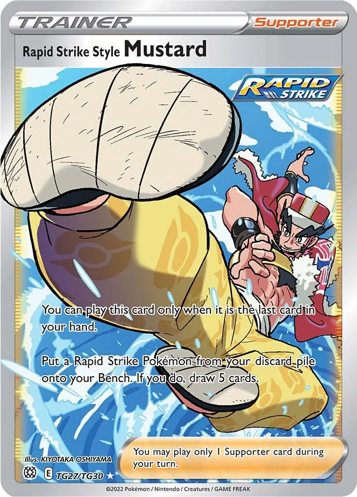 Pokemon TCG: Rapid Strike Style Mustard [SWSH09:TG - TG27/TG30]