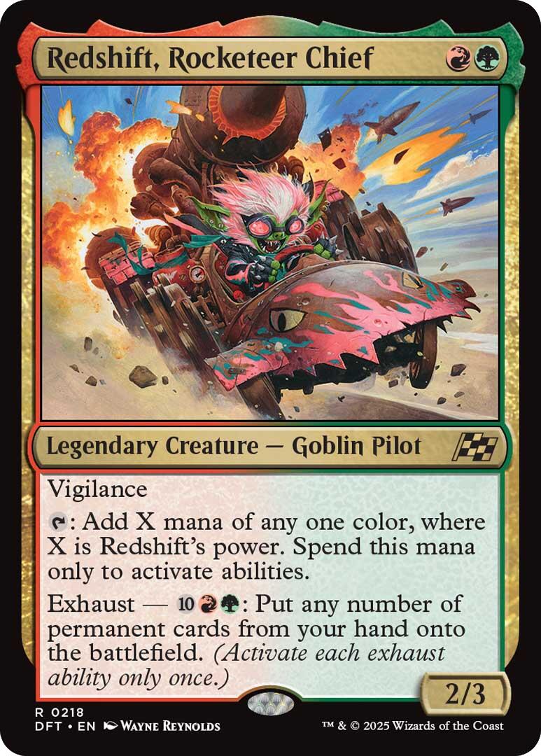Magic: The Gathering - Redshift, Rocketeer Chief [DFT - 218]