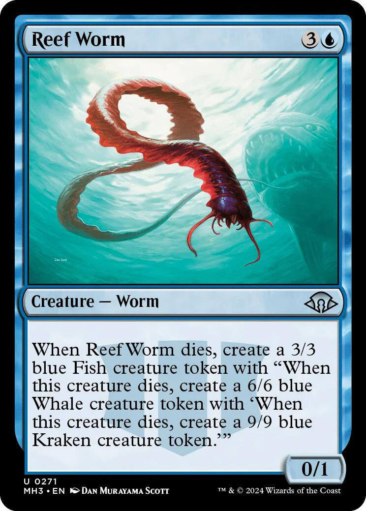 Magic: The Gathering - Reef Worm [MH3 - 271]