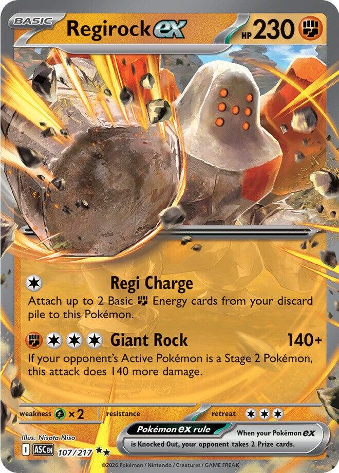 Pokemon TCG: Regirock ex [ASC - 107/217]
