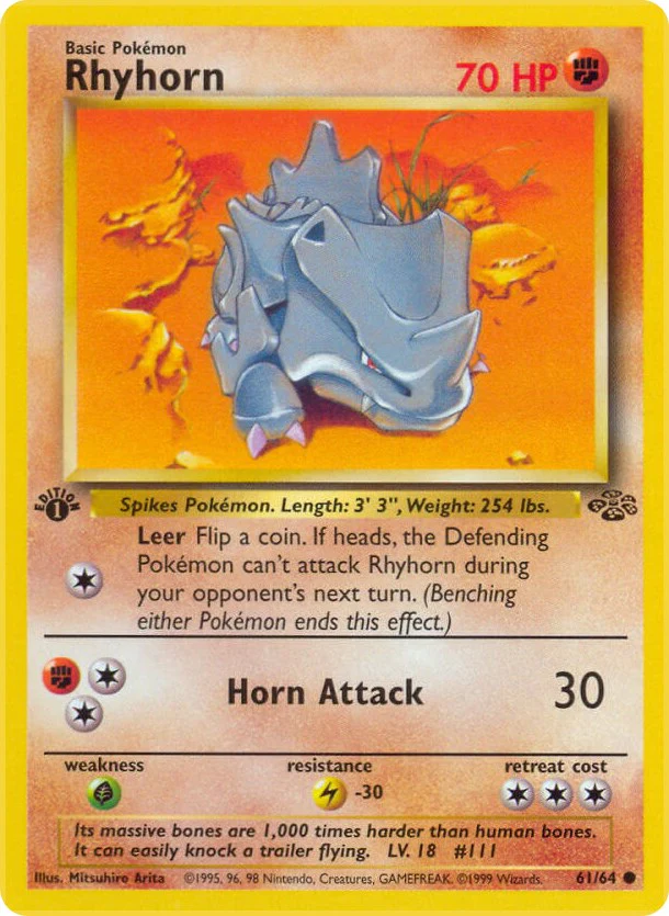 Pokemon TCG: Rhyhorn [JU - 61/64]