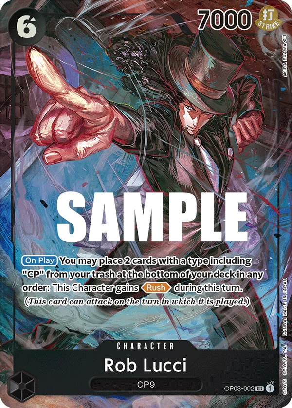 One Piece Card Game: Rob Lucci (092) (Alternate Art) [OP03 - OP03-092]