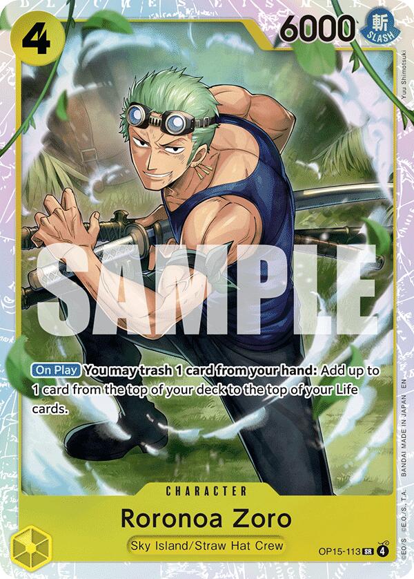 One Piece Card Game: Roronoa Zoro (OP15-113) [OP15-EB04 - OP15-113]