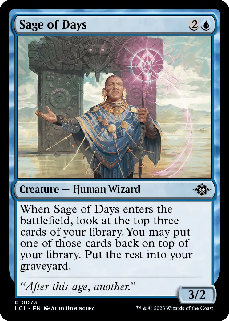 Magic: The Gathering - Sage of Days [LCI - 73]
