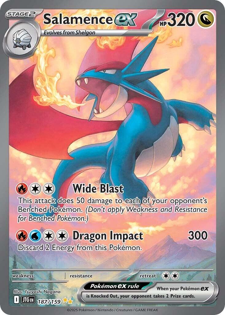 Pokemon TCG: Salamence ex - 187/159 [JTG - 187/159]