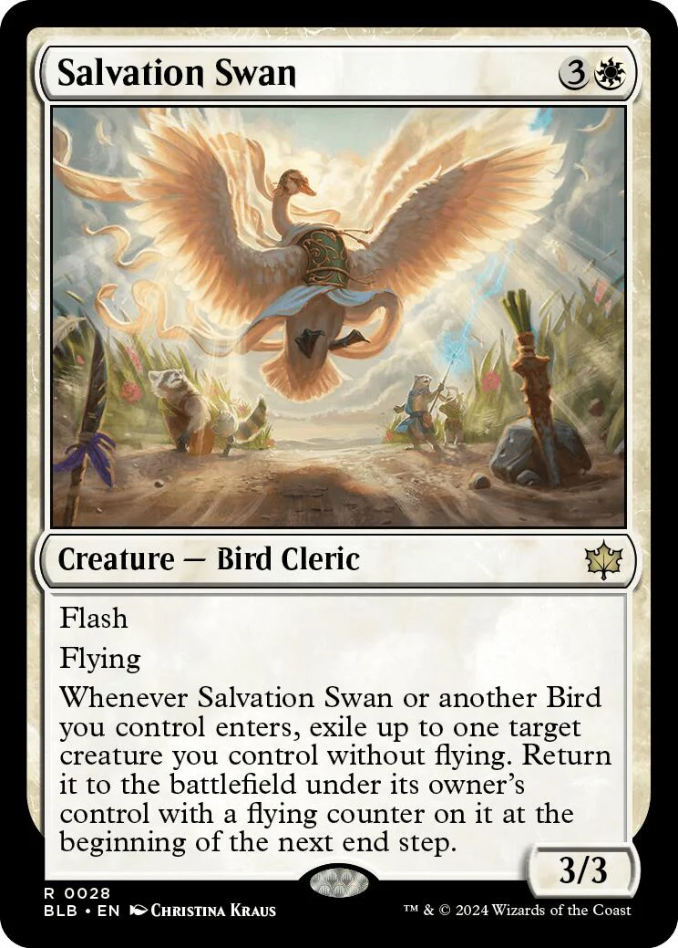 Magic: The Gathering -  Salvation Swan [BLB - 28]