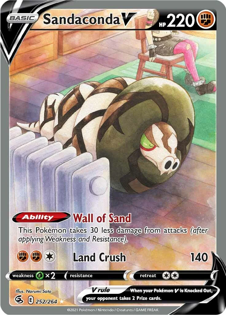 Pokemon TCG: Sandaconda V (Alternate Full Art) [SWSH08 - 252/264]