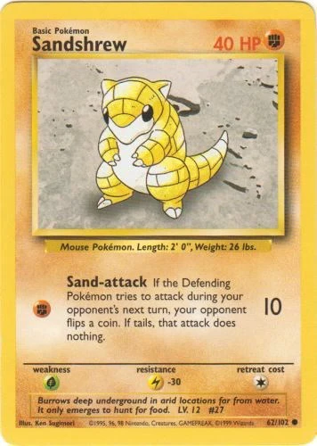 Pokemon TCG: Sandshrew [BS - 062/102]
