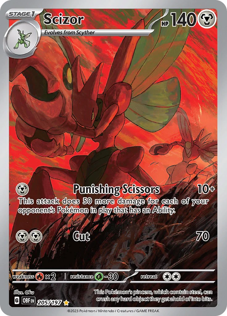 Pokemon TCG: Scizor - 205/197 [OBF - 205/197]