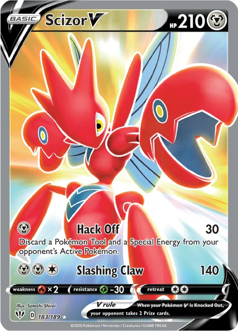 Pokemon TCG: Scizor V (Full Art) [SWSH03 - 183/189]