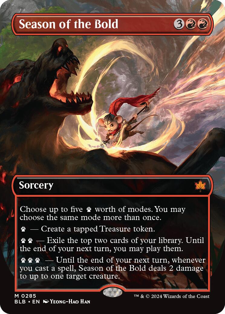 Magic: The Gathering -  Season of the Bold (Borderless) [BLB - 285]