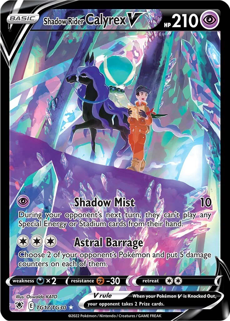 Pokemon TCG: Shadow Rider Calyrex V [SWSH10:TG - TG17/TG30]