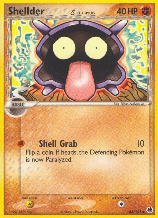 Pokemon TCG: Shellder (Delta Species) [DF - 63/101]