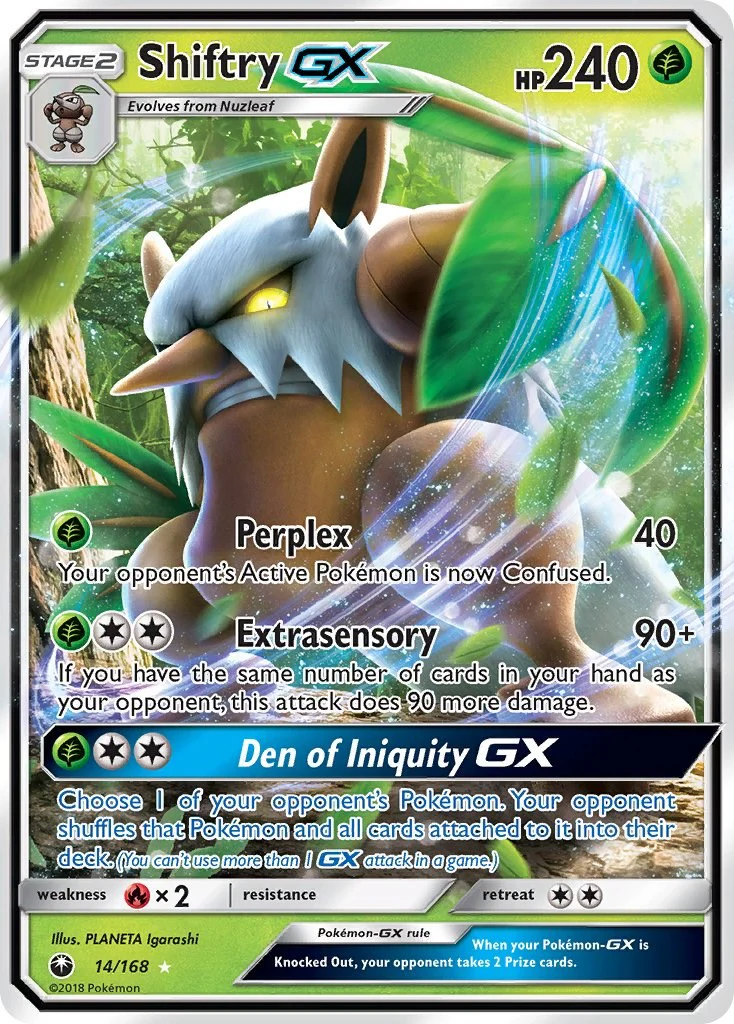 Pokemon TCG: Shiftry GX [CES - 14/168]
