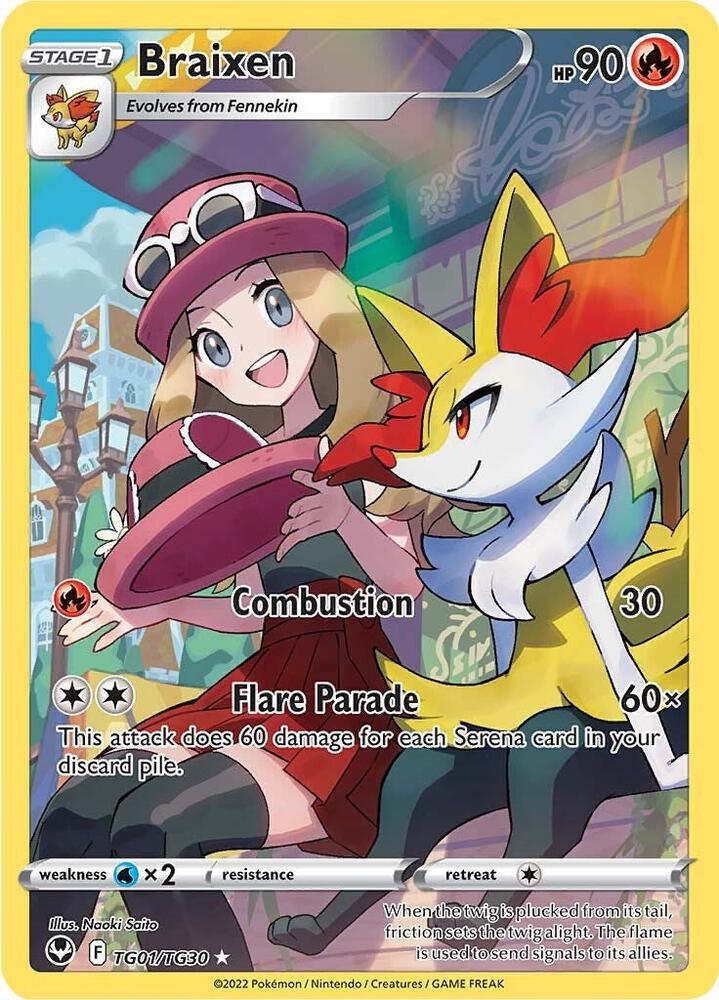Pokemon TCG Single: Braxien - Silver Tempest Trainer Gallery (TG01)