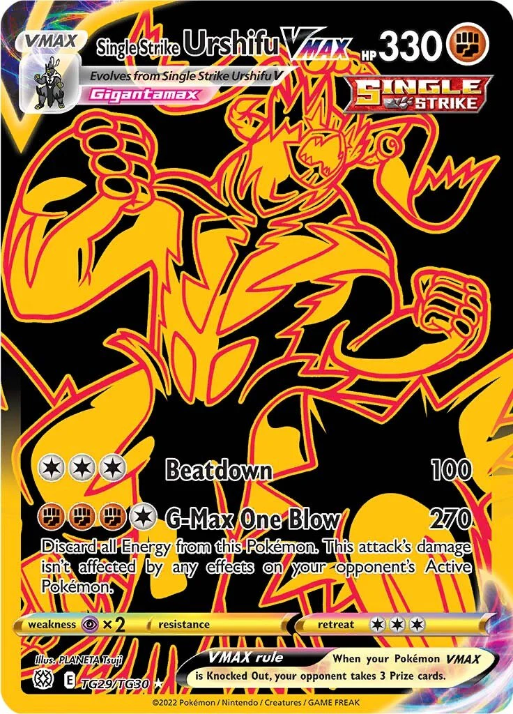 Pokemon TCG: Single Strike Urshifu VMAX (Secret) [SWSH09:TG - TG29/TG30]