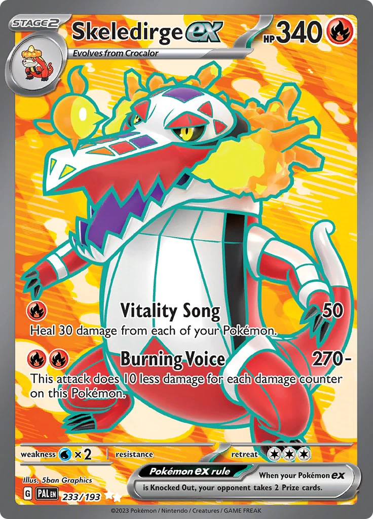 Pokemon TCG: Skeledirge ex - 233/193 [PAL - 233/193]
