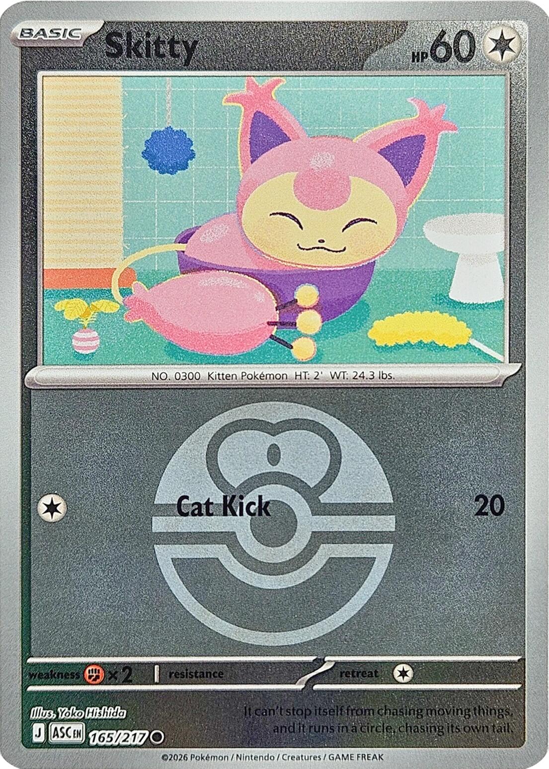 Pokemon TCG: Skitty (Love Ball) [ASC - 165/217]