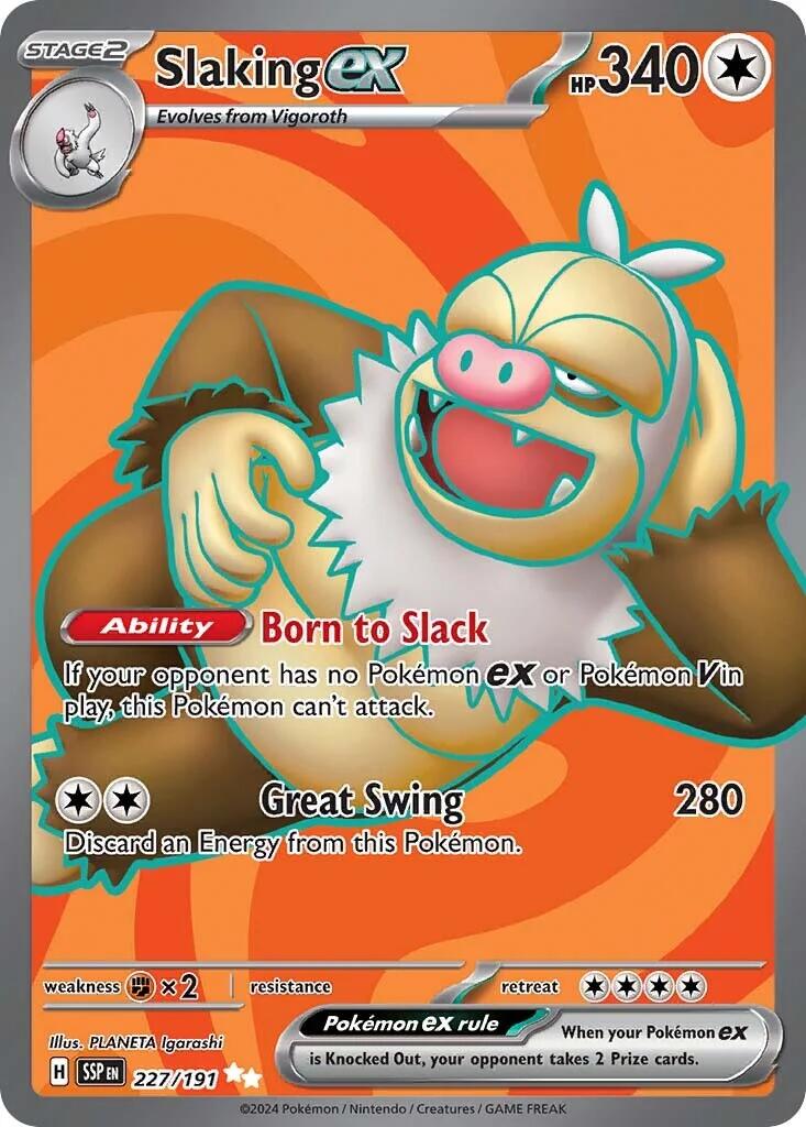 Pokemon TCG: Slaking ex - 227/191 [SSP - 227/191]