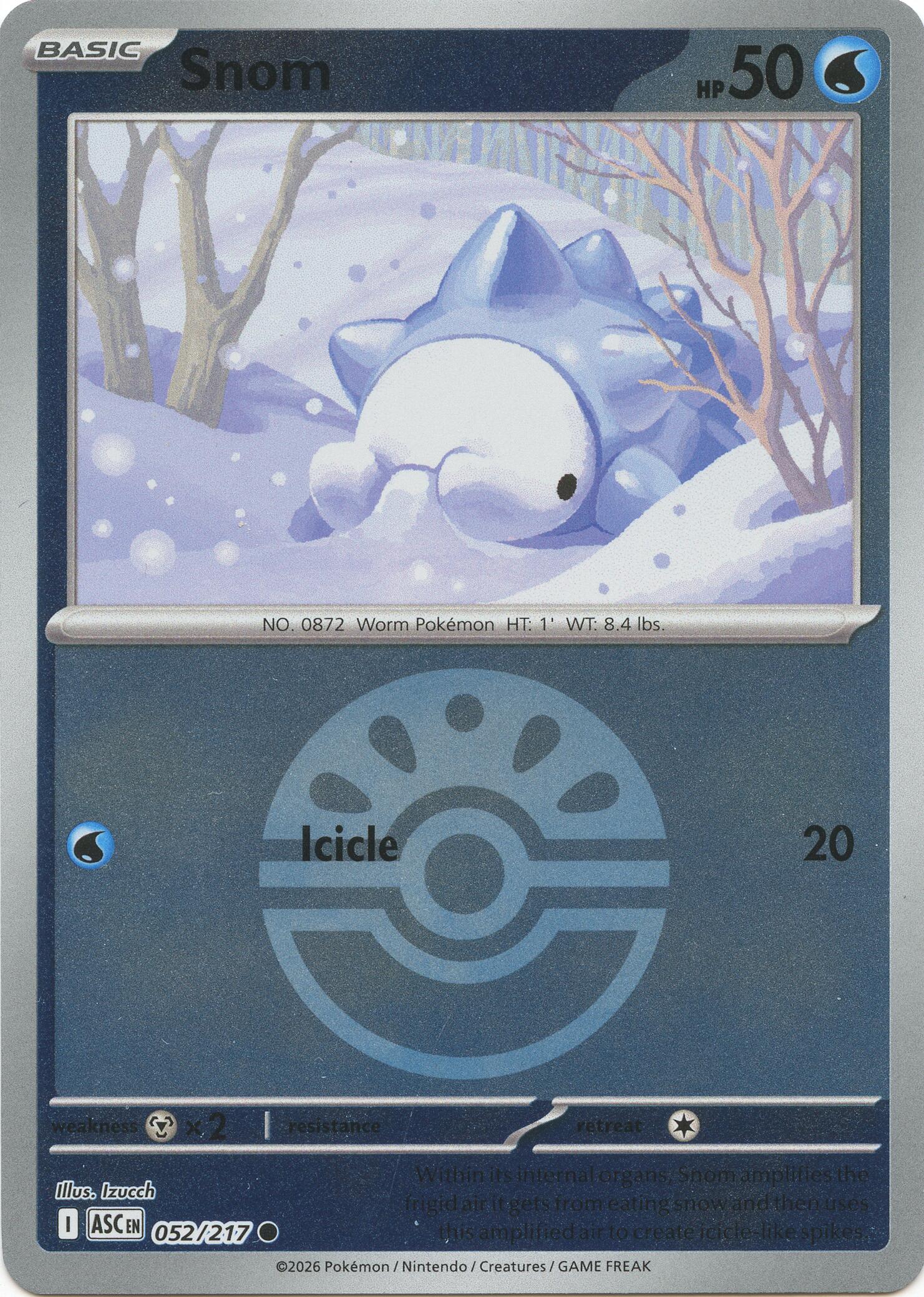 Pokemon TCG: Snom (Friend Ball) [ASC - 052/217]