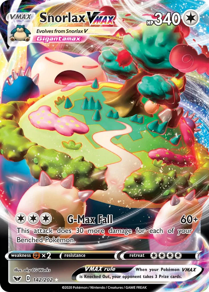 Pokemon TCG: Snorlax VMAX [SWSH01 - 142/202]