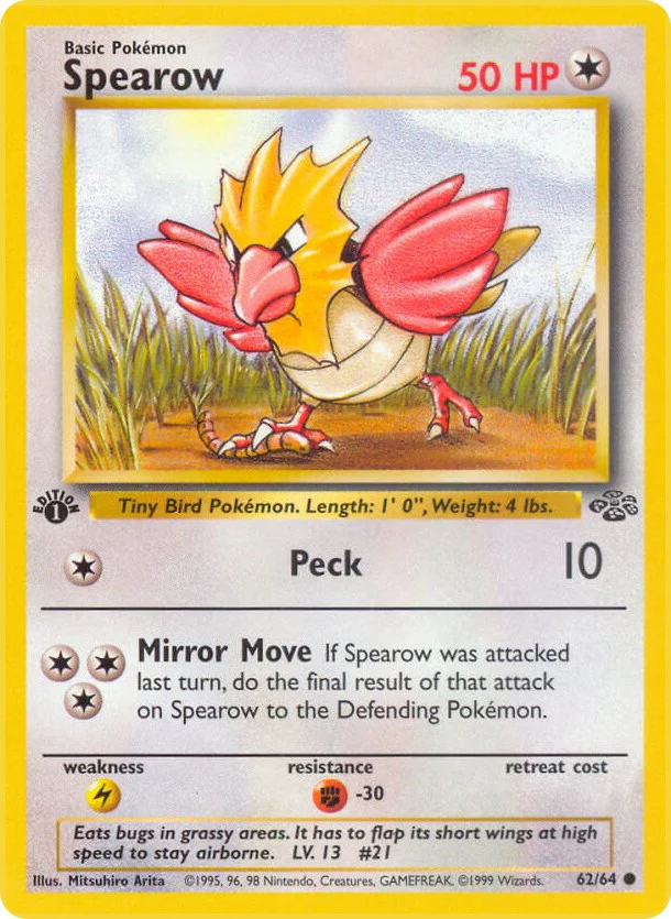 Pokemon TCG: Spearow [JU - 62/64]