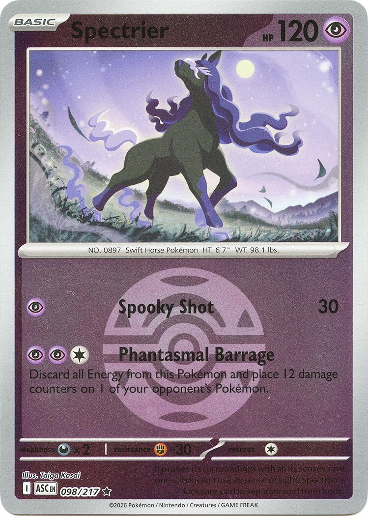 Pokemon TCG: Spectrier (Dusk Ball) [ASC - 098/217]