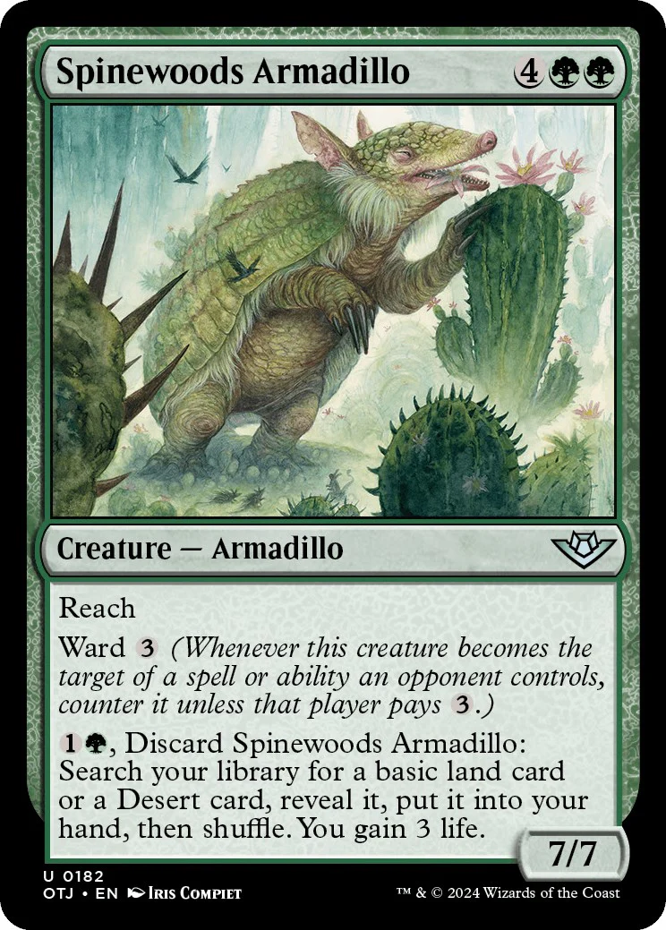 Magic: The Gathering - Spinewoods Armadillo [OTJ - 182]