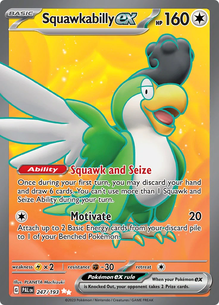 Pokemon TCG: Squawkabilly ex - 247/193 [PAL - 247/193]