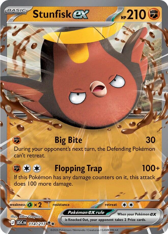 Pokemon TCG: Stunfisk ex - 114/217 [ASC - 114/217]