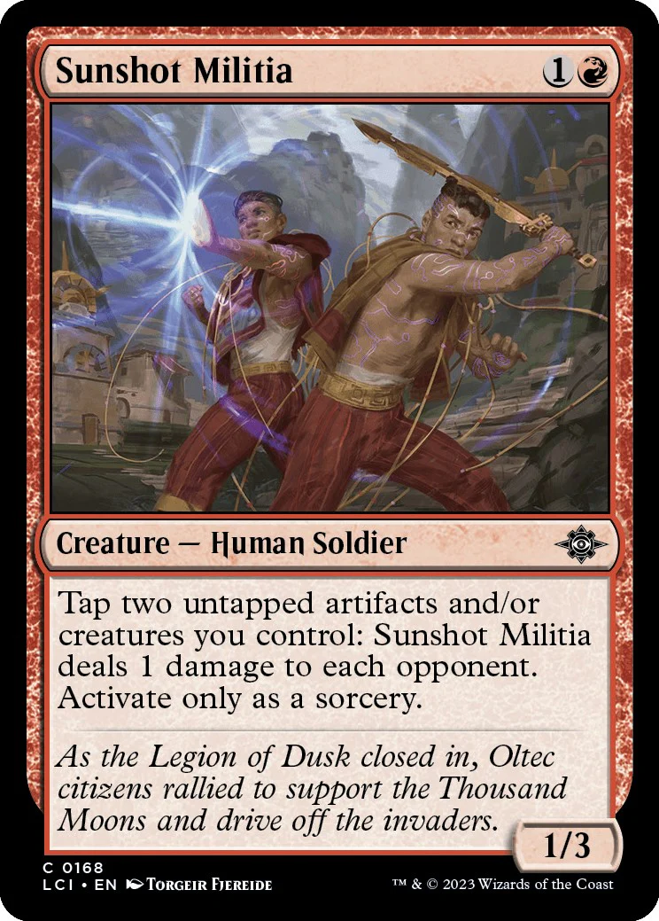 Magic: The Gathering - Sunshot Militia [LCI - 168]