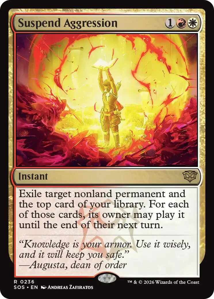 Magic: The Gathering - Suspend Aggression [SOS - 236]
