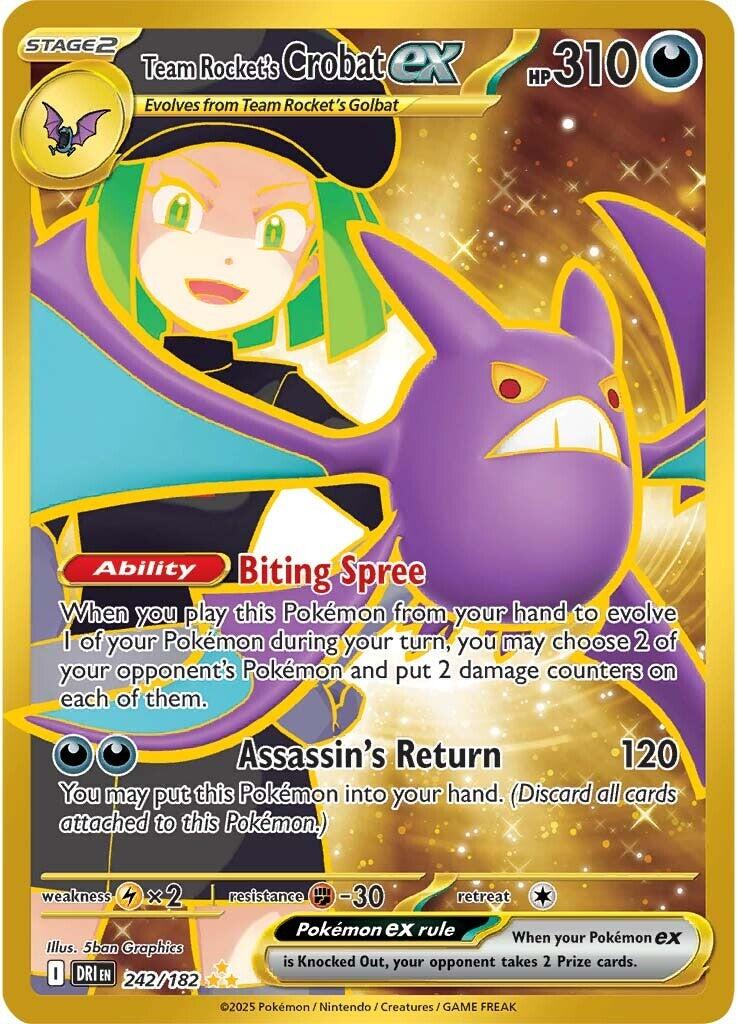 Team Rocket's Crobat ex - 242/182 [DRI - 242/182]